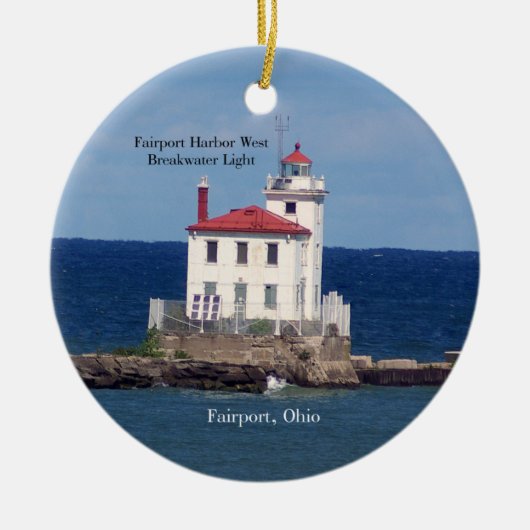FAirport Harbor West Breakwater Light ornament (Voorkant)