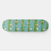 Fairway Finesse: Golf Essentials Patroon Spelen Skateboard (Horizontaal)