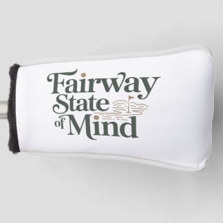 Fairway Staat Van Geest Minimal Retro Golf Levenss Golfheadcover