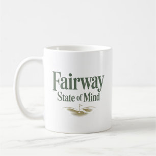 Fairway Staat Van Geest Retro Golf Levensstijl Koffiemok