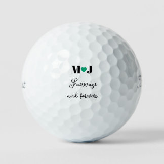 'Fairways en Forevers' Golfcursus Huwelijksgunsten Golfballen