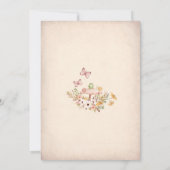 Fairy 1st Birthday Invitation Kaart (Achterkant)