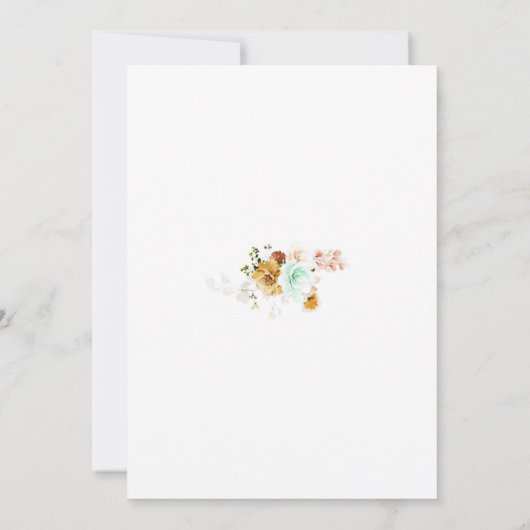 Fairy 1st Birthday Invitation Kaart (Achterkant)