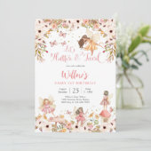Fairy 1st Birthday Party Invitation (Debout devant)