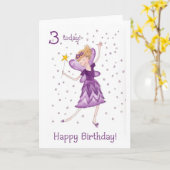 Fairy 3e carte d'anniversaire (Fleur jaune)