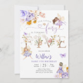Fairy 5th Birthday Party Invitation (Devant)