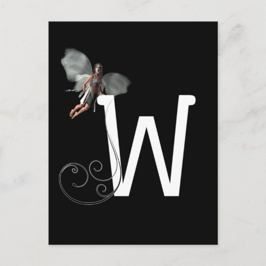 Fairy Alphabets Briefkaart (Voorkant)