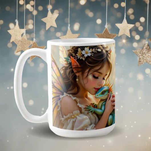 Fairy and Dragon Mystical Personalized Koffiemok