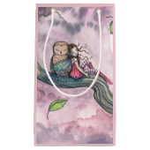 Fairy and Owl Whimsical Fantasy Art Klein Cadeauzakje (Voorkant)