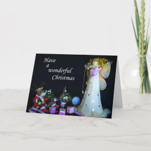 Fairy and Reindeer, la carte de Noël,
