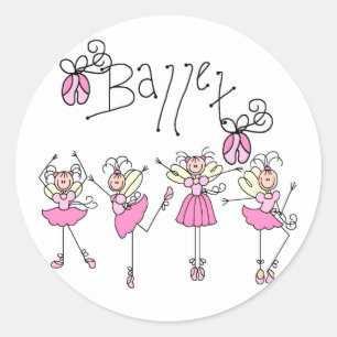 Fairy Angel Ballet Ronde Sticker