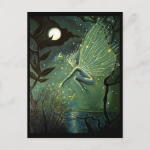 Fairy art briefkaarten - "Crystal Water Sprite"