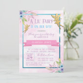 Fairy Baby shower Invitation Kaart (Staand voorkant)