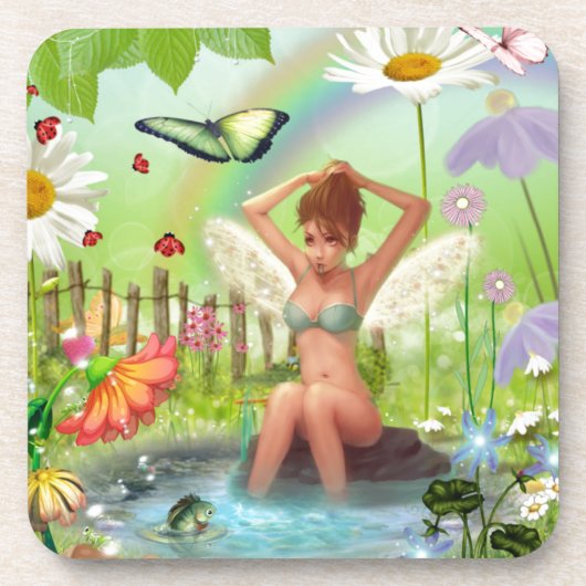 Fairy Bath Bier Onderzetter (Voorkant)