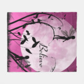 Fairy Believe Fleece Blanket Deken (Voorkant (Horizontaal))
