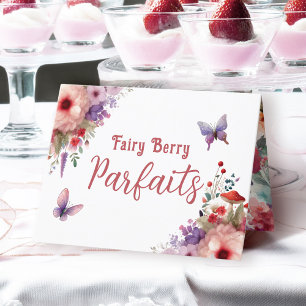 Fairy Berry Parfaits Anniversaire Buffet Carte Éti