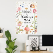 Fairy Birthday Backdrop Poster (Bureau à domicile)