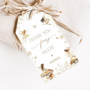 Fairy Birthday Boho Bedankt Cadeaulabel