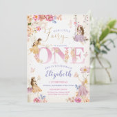 Fairy Birthday Invitation Fairy Garden Anniversair (Debout devant)