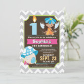 Fairy Birthday Invitation Girl (Debout devant)