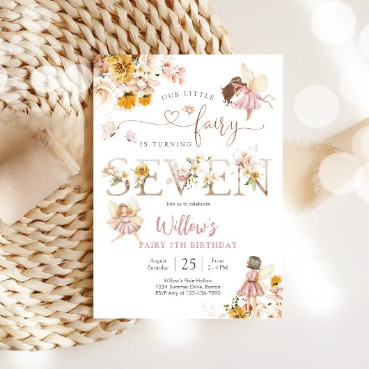 Fairy Birthday Invitation Girl