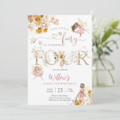 Fairy Birthday Invitation Girl (Debout devant)