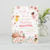 Fairy Birthday Invitation Girl Magical Garden (Debout devant)