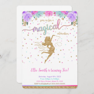 Fairy Birthday Invitation Kaart