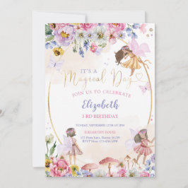 Fairy Birthday Invitation Kaart