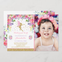 Fairy Birthday Invitation Whimsical Magical Party