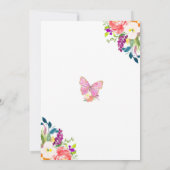 Fairy Birthday Invitation Whimsical Magical Party Kaart (Achterkant)