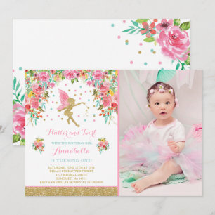 Fairy Birthday Invitation Whimsical Magie Party