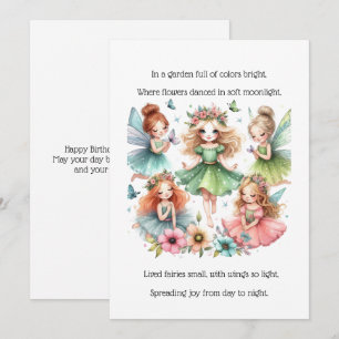 Fairy Birthday Kaart