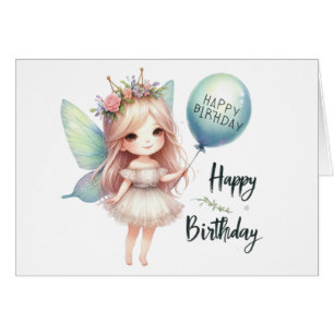 Fairy Birthday Kaart