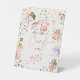 Fairy Birthday-kaartjes en geschenken Reclamebord Met Voetstuk