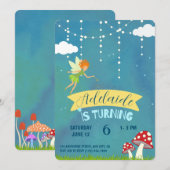 Fairy Birthday Party Invitation Kaart (Voorkant / Achterkant)