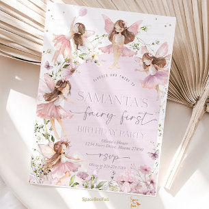 Fairy Birthday Party Invitation Kaart