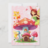 Fairy Birthday Party Invitation verticale (Dos)