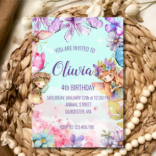 Fairy Birthday Princess Fairy Birthday Invitation Kaart