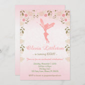 Fairy Birthday Uitnodiging - Enchanted Fairy Garde (Voorkant / Achterkant)