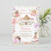 Fairy Birthday Whimsical Princess Fairy Birthday Kaart (Staand voorkant)
