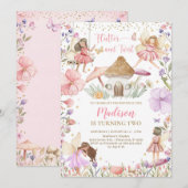 Fairy Birthday Whimsical Princess Fairy Birthday Kaart (Voorkant / Achterkant)