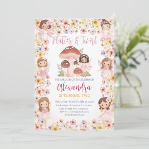 Fairy Bloemen Magische Tuin Bos Meisje Verjaardag Kaart