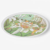 Fairy bloementuin betoverde bos meisje verjaardag papieren bordje (Gekanteld)