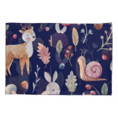 Fairy Bos Dieren Kinderen Waterverf Kussensloop (Achterkant)