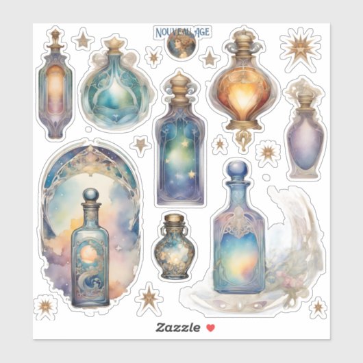 Fairy Bottle Sticker Sheet (Vel)