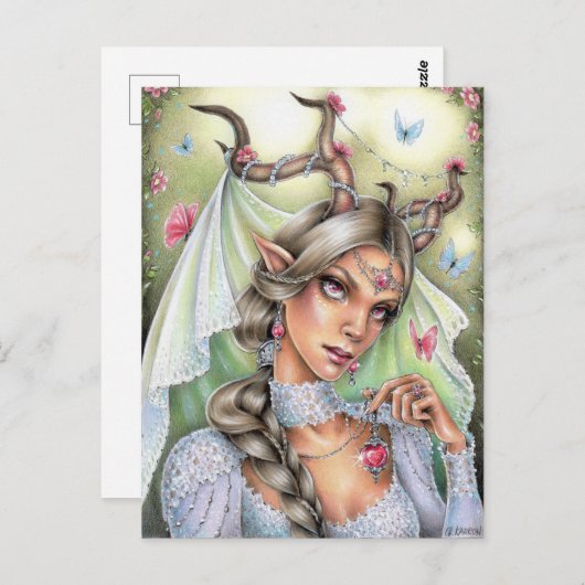 Fairy Bride Briefkaart (Voorkant / Achterkant)