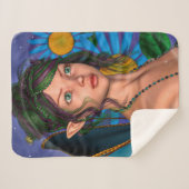 Fairy Butterfly Sherpa Deken (Voorkant (horizontaal))