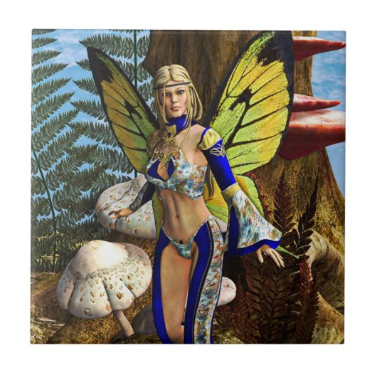 Fairy Butterfly Tegeltje (Voorkant)