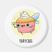 Fairy Cake Funny Cupcake Pun Magneet (Voorkant)
